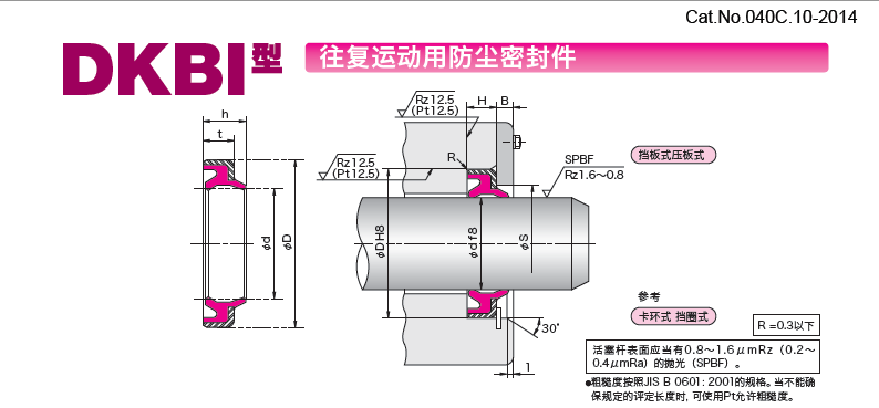 DKBI型往复运动防尘密封件